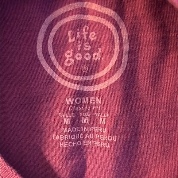 Life Is Good Purple Long Sleeve Tee - Picture 4 of 5